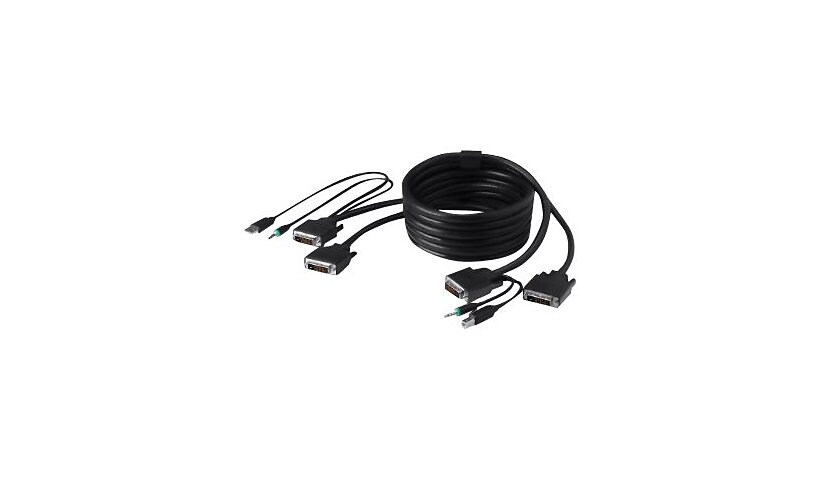 Belkin Secure KVM Cable Kit - video / USB / audio cable kit - 6 ft - B2B