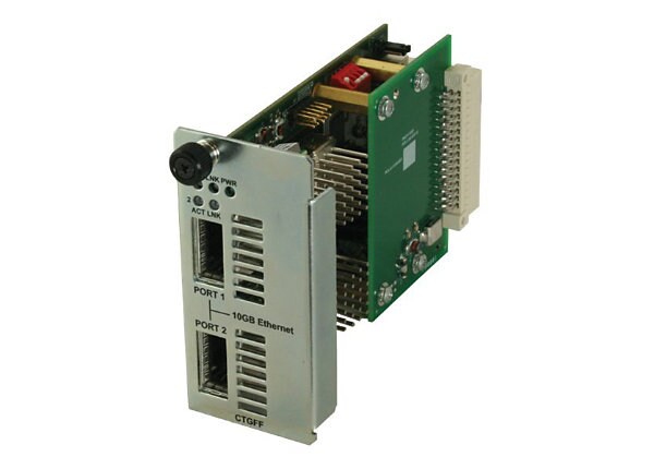 Transition Networks Point System Slide-In-Module Media Converter - media converter - 10 GigE