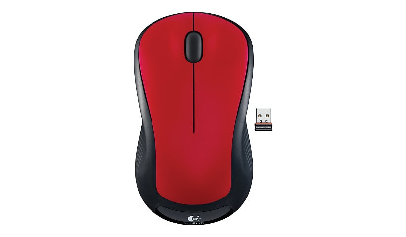 Logitech M310 - mouse - 2.4 GHz - flame red