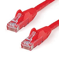 StarTech.com 7ft CAT6 Ethernet Cable Red Snagless UTP CAT 6 Gigabit Patch Cord/Wire 100W PoE 650MHz