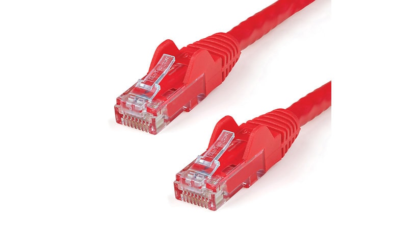 StarTech.com 15ft CAT6 Ethernet Cable Red Snagless UTP CAT 6 Gigabit Cord/Wire 100W PoE 650MHz