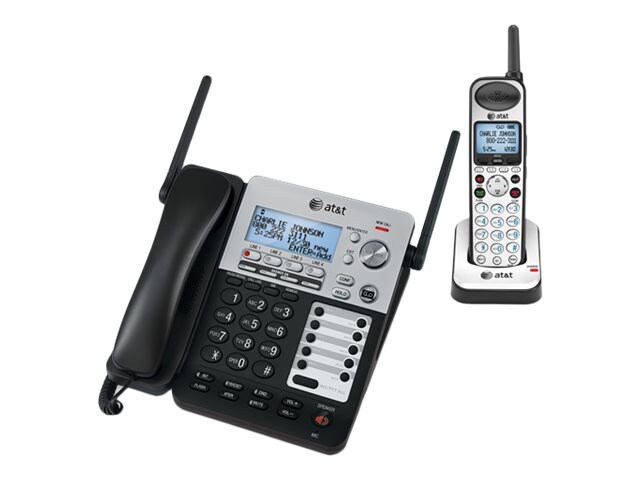 AT&T SynJ SB67138 - cordless phone - answering system with caller ID/call w