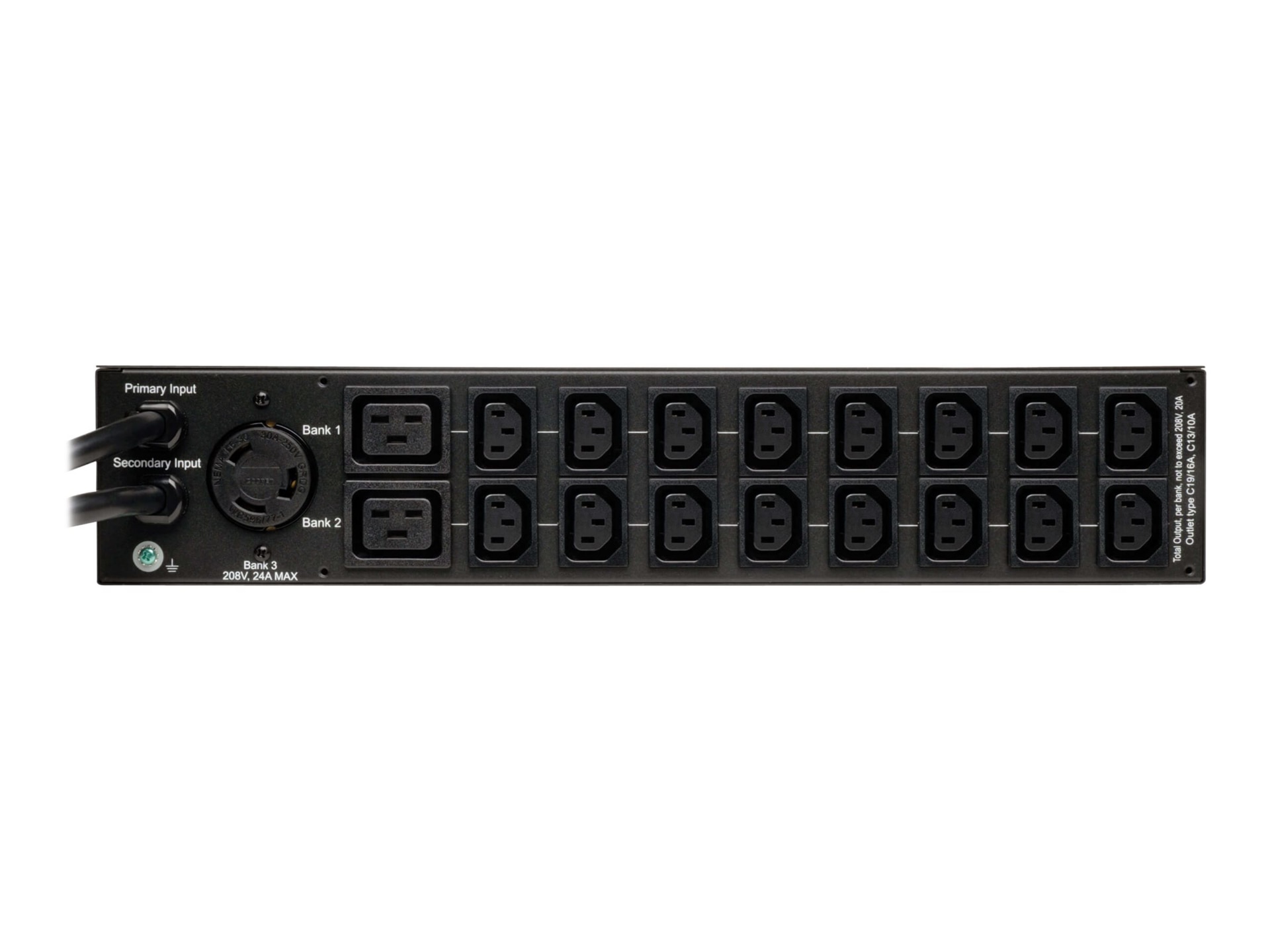 Tripp Lite PDUMH30HVATCDW Metered ATS PDU