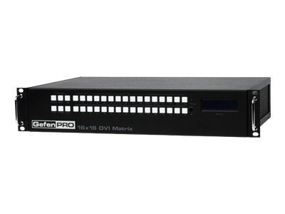 GefenPRO 16x16 DVI Matrix with Front Panel Push Button Control - video switch - managed - rack-mountable