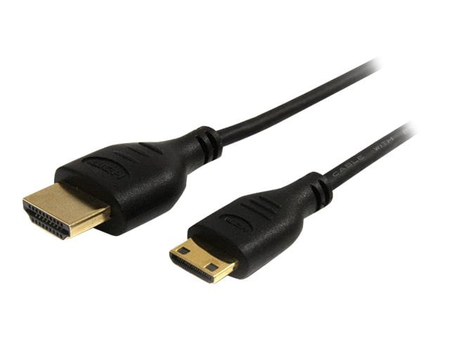 StarTech.com 6ft Mini HDMI to HDMI Cable w/ Ethernet - 4K High Speed Slim Mini HDMI Type-C Adapter