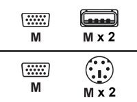 Black Box keyboard / video / mouse (KVM) cable - 2 m