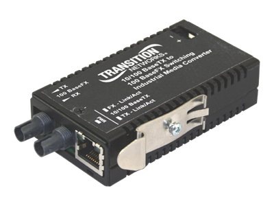 Transition Networks Stand-Alone Mini 10/100 Bridging - fiber media converter - 10Mb LAN, 100Mb LAN