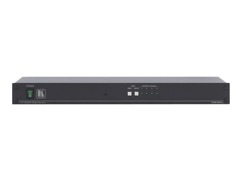 Kramer VM-4Hxl 1:4 HDMI Distribution Amplifier - video/audio splitter - 4 ports - rack-mountable