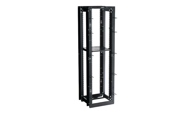 Black Box 45U 4-Post Rack, 36" D, 1,000lb Capacity, 13GA Steel, EIA 19"