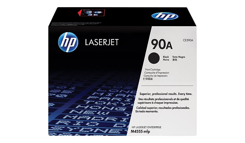 HP 90A - black - original - LaserJet - toner cartridge (CE390A)