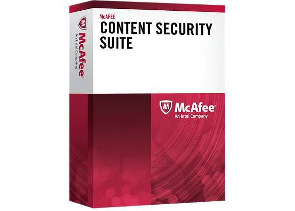 McAfee Content Security Suite - subscription license (1 year) + 1 Year Gold Support - 1 user