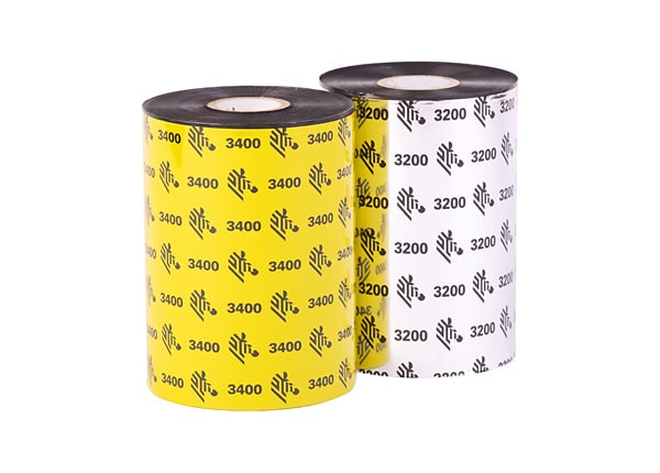 Zebra 2000 Wax - 1 - black - print ink ribbon refill (thermal transfer) (pa