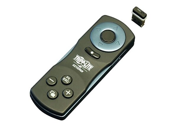 Tripp Lite Keyspan Presentation Pro Wireless Remote Conrtol w/ 3 Laser/ Audio Black 65ft - presentation remote control