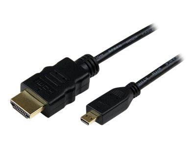 StarTech.com 3ft Micro HDMI to HDMI Cable w/Ethernet - 4K High Speed Micro HDMI to HDMI Adapter Cord