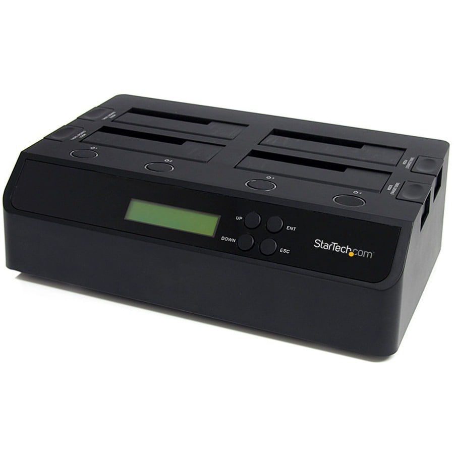 StarTech.com 4-Bay Standalone Hard Drive Duplicator and Eraser, USB 3.0 / eSATA to SATA HDD/SSD Dock