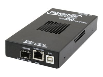Transition Networks S322x Series OAM/IP-Based Remotely Managed - fiber media converter - 10Mb LAN, 100Mb LAN, GigE