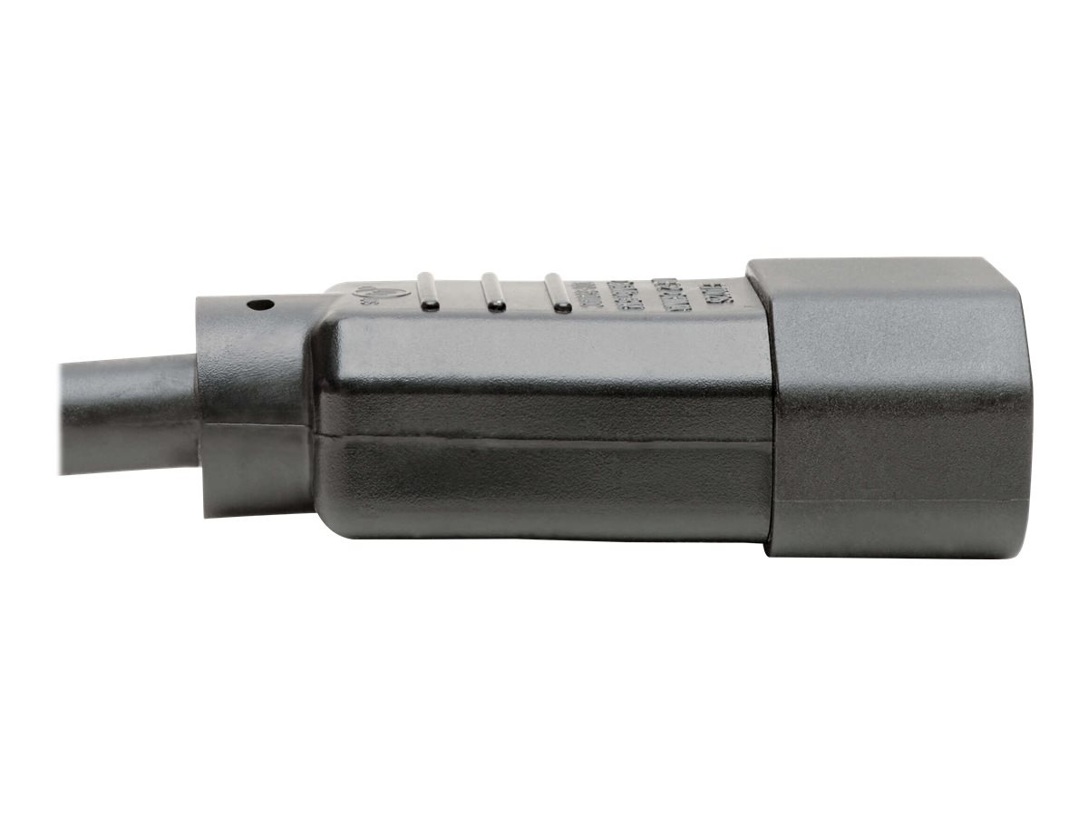 Thumbnail 3 of 5 for Eaton Tripp Lite Series Heavy-Duty PDU Power Cord, C13 to C14 - 15A, 250V, 14 AWG, 1.5 ft. (0.45 m), Black - power cable