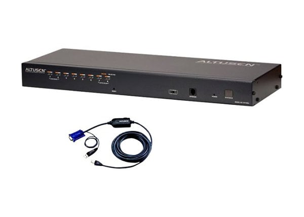 ATEN KH1508Ai - KVM switch - 8 ports - rack-mountable - with 8 x USB adapter cables