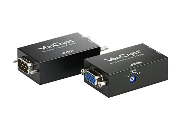 ATEN VanCryst VE022 Mini Cat 5 A/V Extender (Transmitter and Receiver units) - video/audio extender