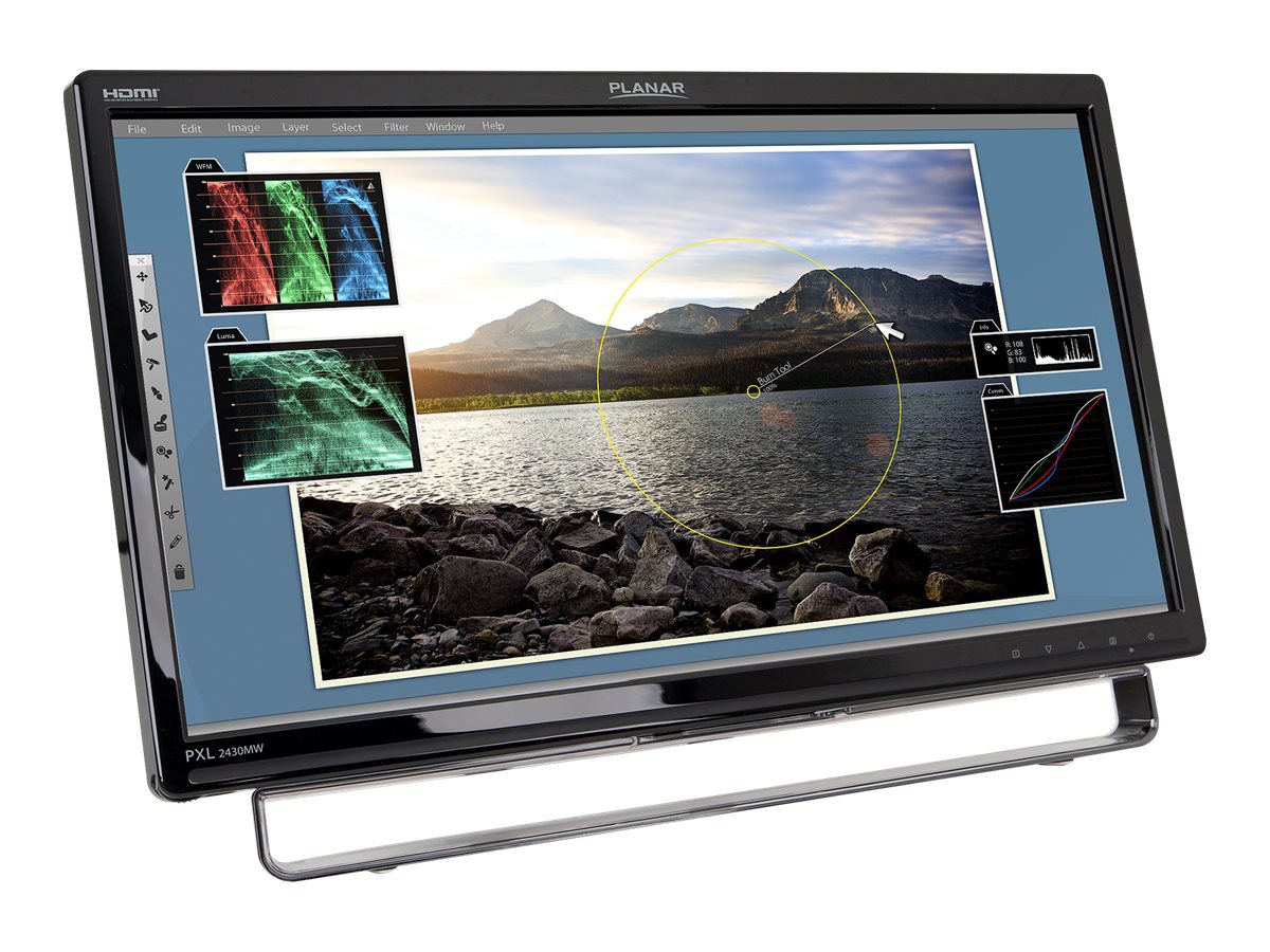 Thumbnail 2 of 6 for Planar PXL2430MW - LED monitor - Full HD (1080p) - 24"