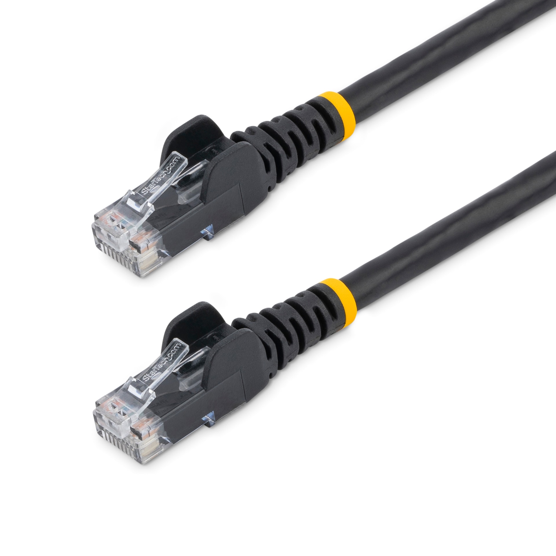 StarTech.com 7ft CAT6 Ethernet Cable Black Snagless UTP CAT 6 Gigabit Cord/Wire 100W PoE 650MHz