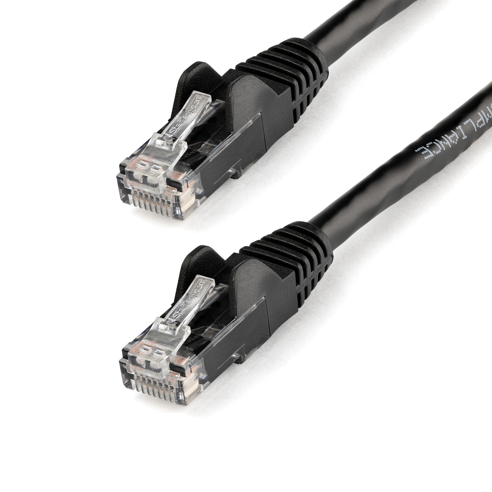 StarTech.com 3ft CAT6 Ethernet Cable Black Snagless UTP CAT 6 Gigabit Cord/Wire 100W PoE 650MHz