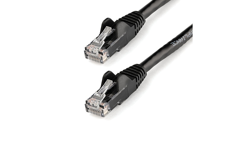 StarTech.com 3ft CAT6 Ethernet Cable Black Snagless UTP CAT 6 Gigabit Cord/Wire 100W PoE 650MHz