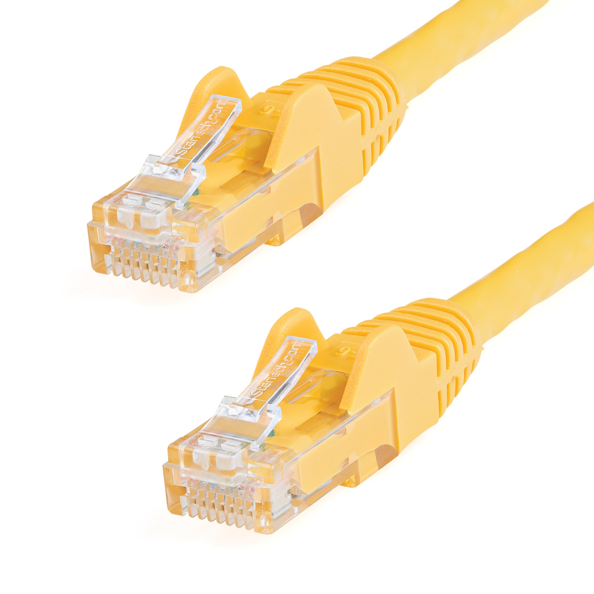 StarTech.com CAT6 Ethernet Cable 10' Yellow 650MHz PoE Snagless Patch Cord