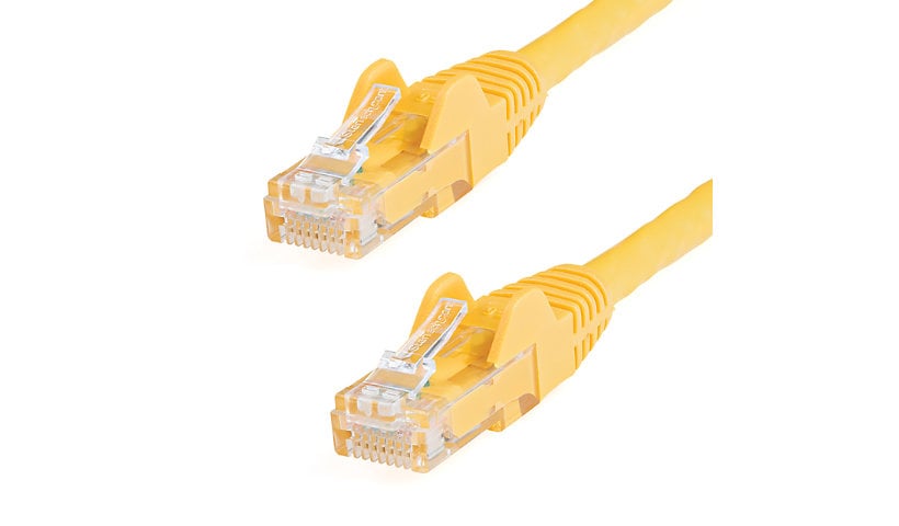 StarTech.com 10ft CAT6 Ethernet Cable Yellow Snagless UTP CAT 6 Gigabit Cord/Wire 100W PoE 650MHz