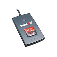 rf IDEAS WAVE ID Solo Keystroke HID Black Reader - RF proximity reader - USB