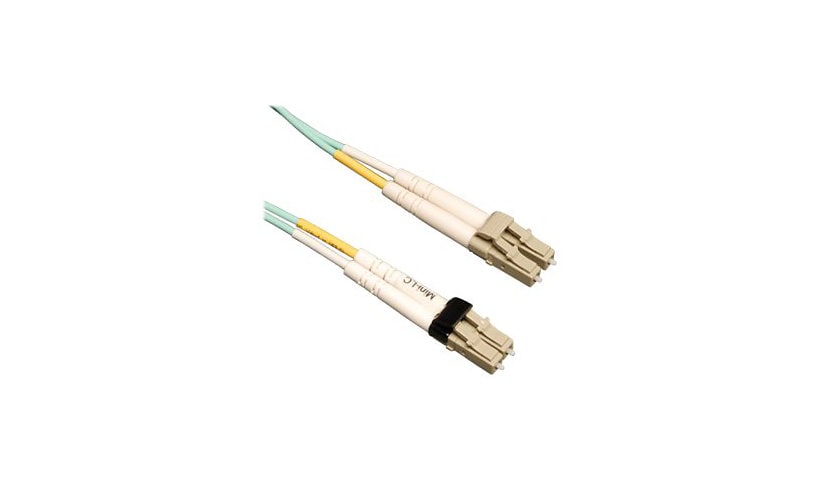 Eaton Tripp Lite Series 10Gb Duplex Multimode 50/125 OM3 LSZH Fiber Patch Cable (Mini-LC / LC) - Aqua, 10M (33 ft.) -