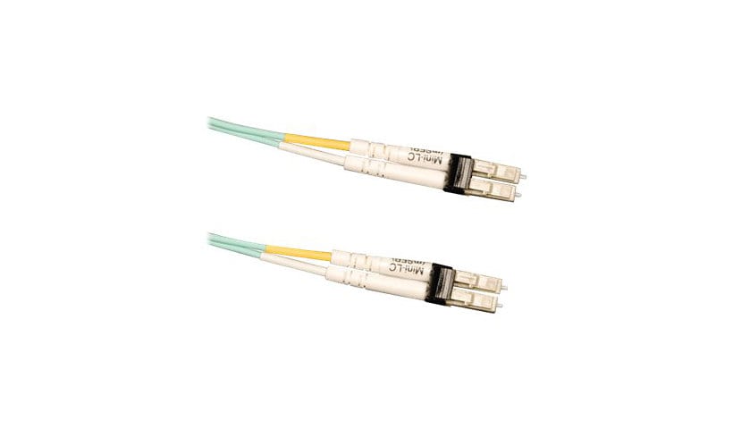 Tripp Lite 2M 10Gb Dplx Multimode 50/125 OM3 Fiber Cable Min-LC/Min-LC Aqua