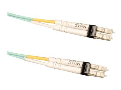 Tripp Lite 3M 10Gb Duplex Multimode 50/125 OM3 LSZH Fiber Optic Patch Cable Mini-LC / Mini-LC Aqua 10' 10ft 3 Meter -