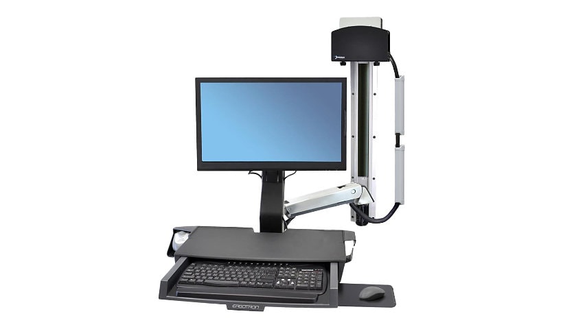 Ergotron StyleView Sit-Stand Combo System with Worksurface mounting kit - for LCD display / keyboard / mouse / barcode