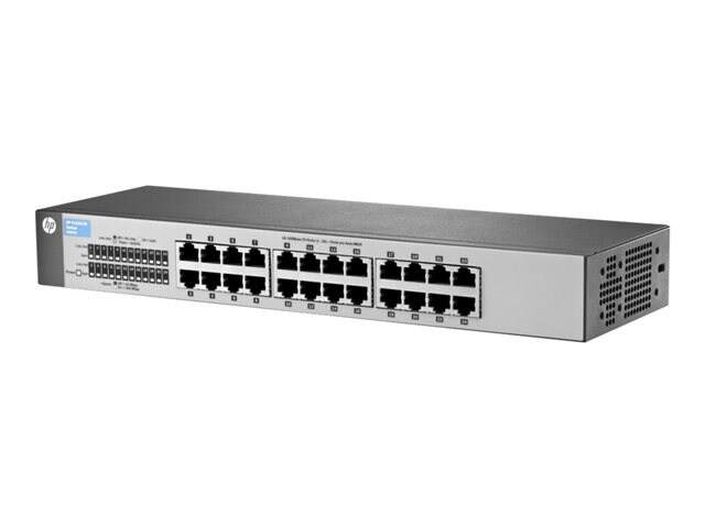 HP 1410-24 Switch-24 ports-unmanaged-desktop, rack-mountable