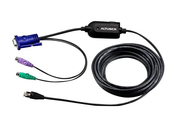 ATEN KA7920 PS/2 KVM Adapter Cable (CPU Module) - keyboard / video / mouse (KVM) cable - 15 ft