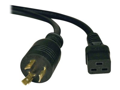 Eaton Tripp Lite Series Power Cord, C19 to NEMA L6-20 - Heavy-Duty, 20A, 250V, 12 AWG, 6 ft. (1.83 m), Black - power