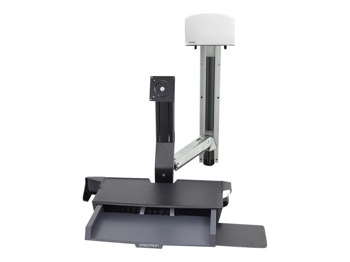 Ergotron StyleView Wall Mount Sit-Stand Combo System with Worksurface