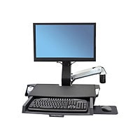 Ergotron StyleView Wall Mount Sit-Stand Combo Arm with Worksurface