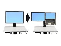 Ergotron WorkFit-C Convert-to-LCD & Laptop Kit from Single HD Display