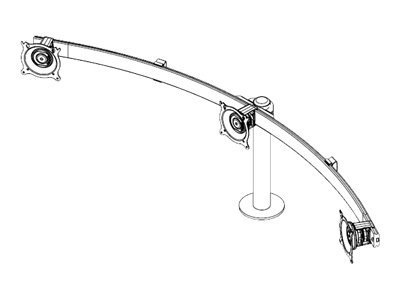 Chief KTG325B Dual Horizontal Monitor Grommet Mount - mounting kit