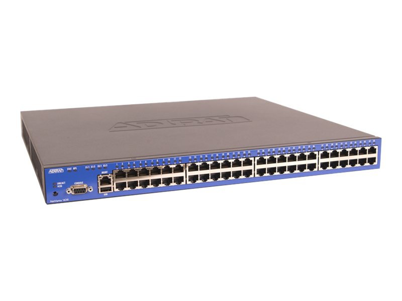ADTRAN NetVanta 1638 - switch - 48 ports - managed - rack-mountable