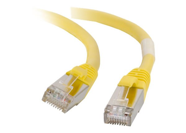 C2G 25FT SHIELDED CAT5E PATCH YLW