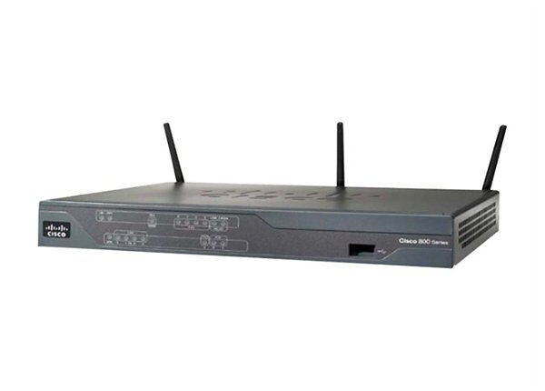 Cisco 887VA router with VDSL2/ADSL2+ over POTS - router - DSL modem - 802.11b/g/n (draft 2.0) - desktop
