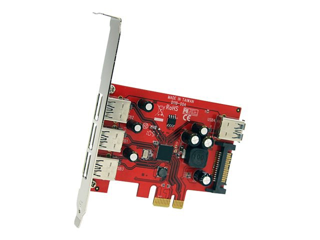 StarTech.com 4 Port USB 3.0 PCI Express Card with UASP - SATA Power