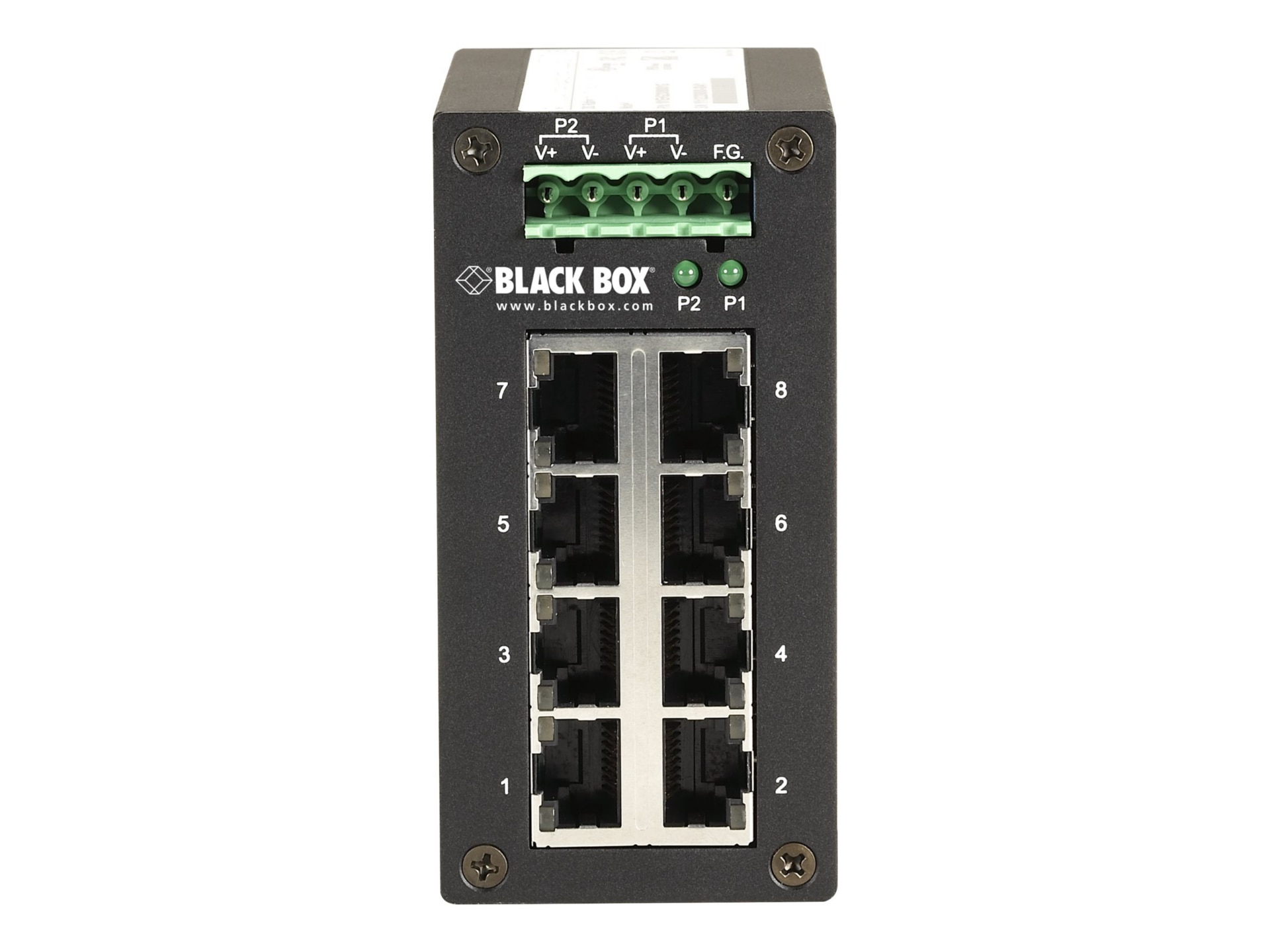 Black Box Hardened Gigabit Edge Switch - switch - 8 ports - TAA