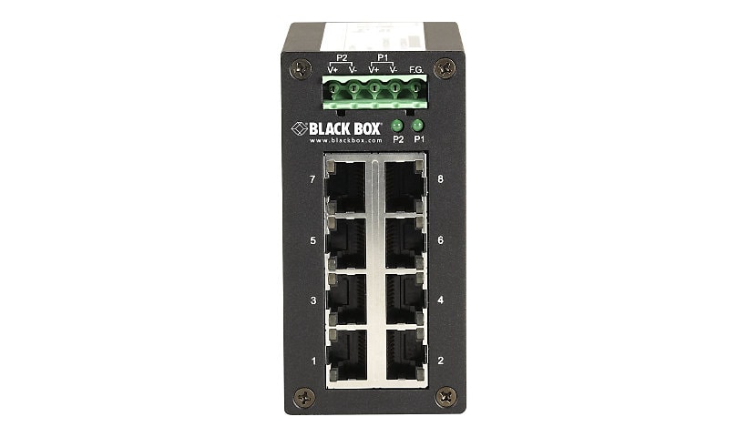 Black Box Hardened Gigabit Edge Switch - switch - 8 ports - TAA Compliant