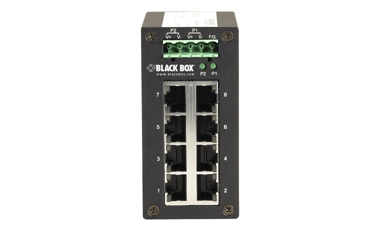 Black Box Hardened Gigabit Edge Switch - switch - 8 ports - TAA