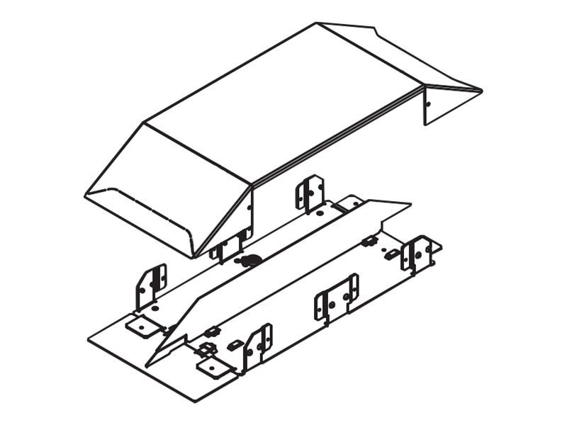 WIREMOLD 4GANG RACEWAY OVERFLOOR BOX