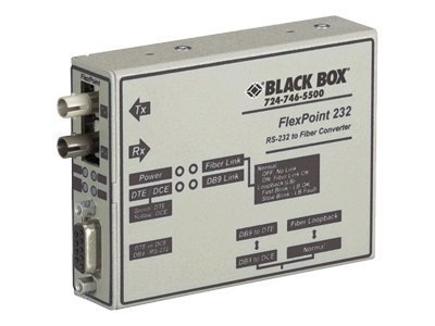 Black Box FlexPoint RS-232 to Fiber Converter - serial port extender